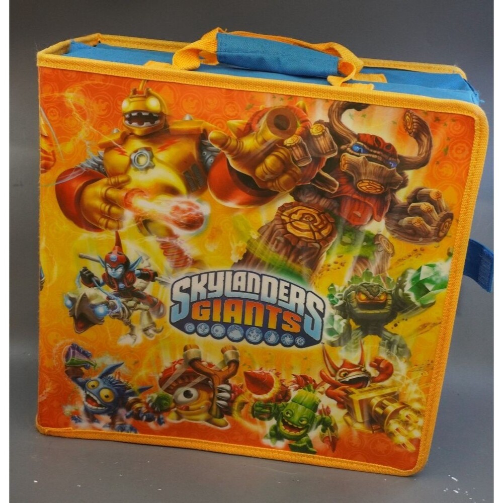 Skylanders Giants Official Orange Square Storage and Carrying Case With Dividers